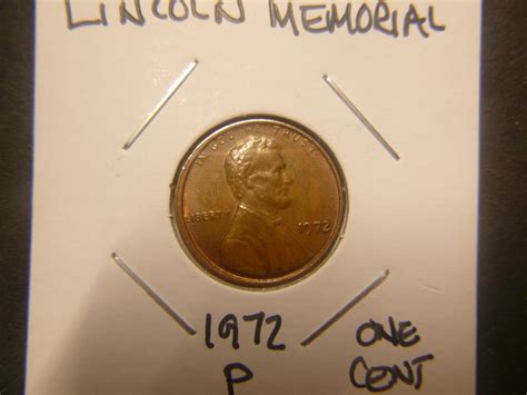 1972 P Lincoln Memorial Cent Small Cents For Sale Buy Now Online