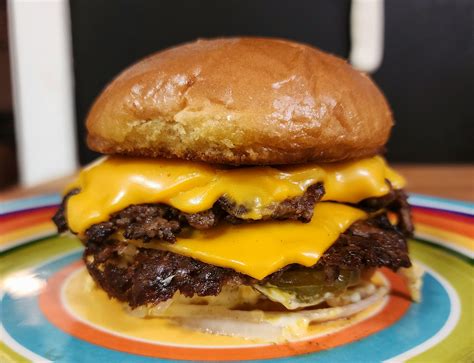 [homemade] Double Smashburger R Food