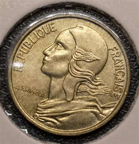 5 Centimes Marianne Cupro Aluminium 1993 4 Plis Achat Vieil Or En