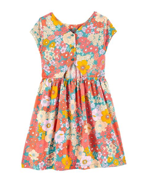 Riachuelo Vestido Curto Infantil Floral Rosa Carter S Tam A