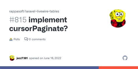 Implement CursorPaginate Rappasoft Laravel Livewire Tables