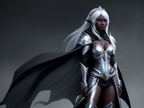 P Image Size Solo Female Drow Elf Adventurer Black Skin