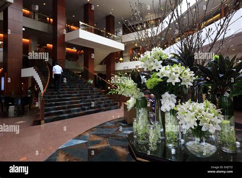 The lobby of Four Seasons Hotel Sydney. Sydney Australia Stock Photo ...