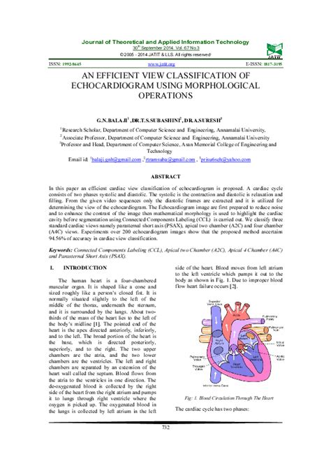 Pdf An Efficient View Classification Of Echocardiogram Using