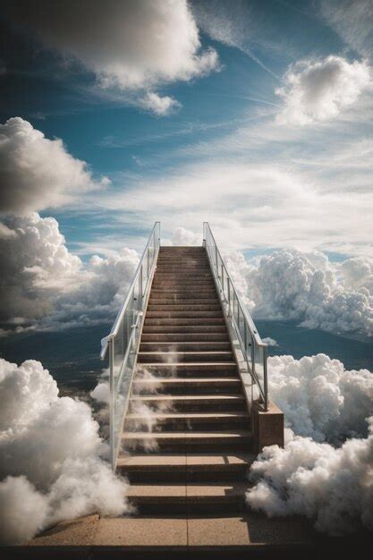 Escaleras En El Cielo Foto Premium