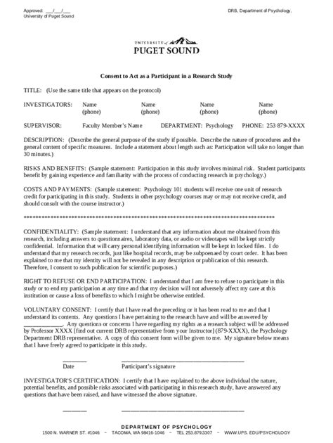 21 Cfr 5025 Elements Of Ined Consent Doc Template Pdffiller