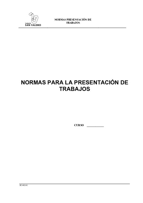 Pdf Normas PresentaciÓn De Trabajos Normas Para La PresentaciÓn De