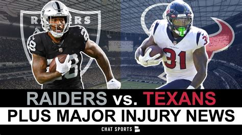 Major Raiders Injury News On Darren Waller Las Vegas Raiders Vs