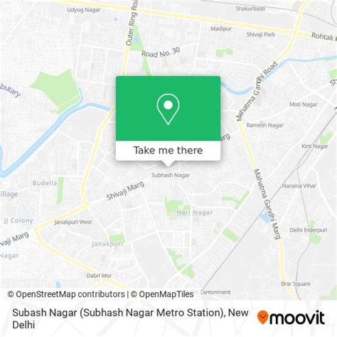 How to get to Subash Nagar (Subhash Nagar Metro Station) in Delhi by bus or metro?