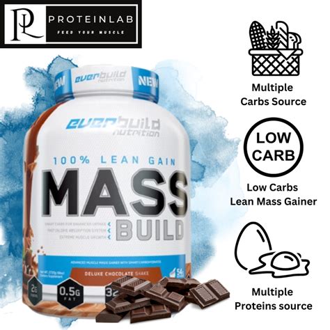 Everbuild Nutrition Mass Build 100 Lean Gain Mass Build 6lbs