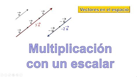 MultiplicaciÓn Vector Por Escalar En R3 Profe Chuy Youtube