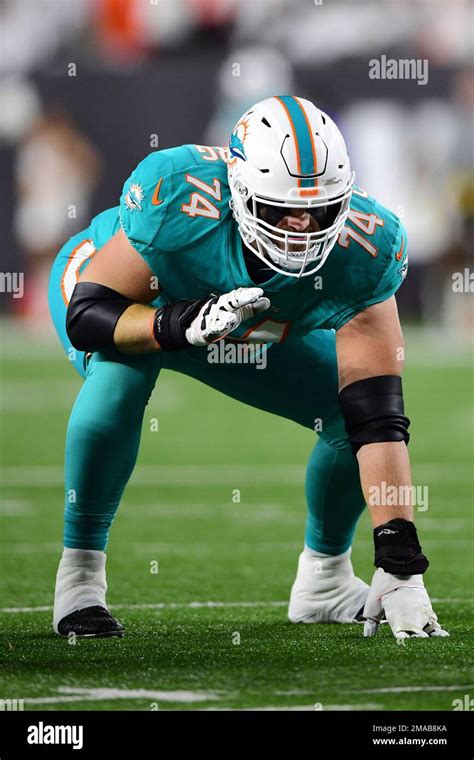 Miami Dolphins Offensive Tackle Liam Eichenberg 74 Lines Up For The