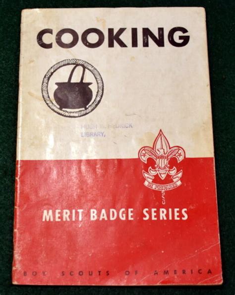 Boy Scout 1945 Cooking Merit Badge Book Ebay