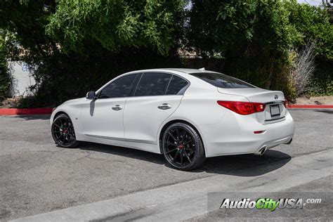 2015 Infiniti Q50 | 20" Autobahn Altenberg Wheels Gloss black rims | AudioCityUsa