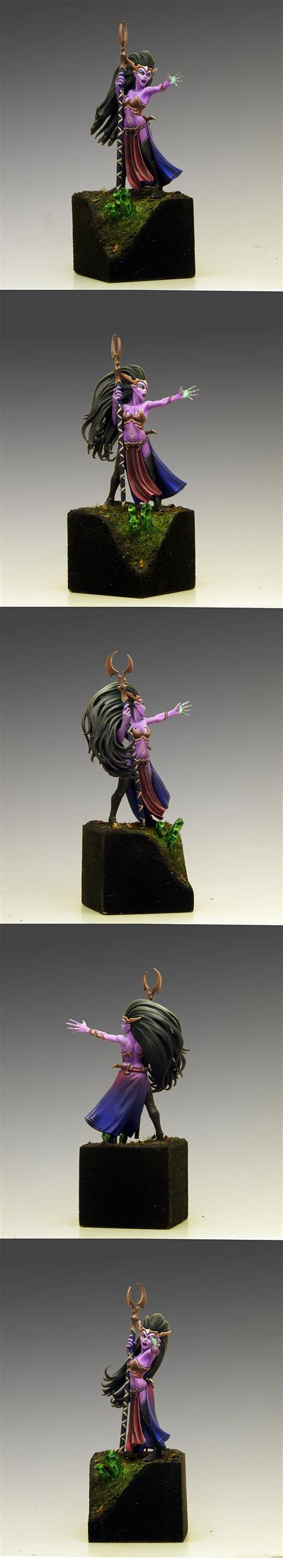 Dark Elves Sorceress Warhammer Fantasy Wfb Wizard Warhammer Dark