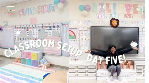 Classroom Set Up Day 5 Last Day Of Classroom Set Up 💕☁️ Prek Teacher Vlog🍎 Youtube