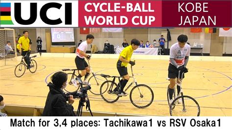 High Angle 2023 UCI Cycle Ball World Cup In Kobe Match For 3 4