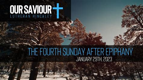 The Fourth Sunday After Epiphany Livestream Worship Service YouTube