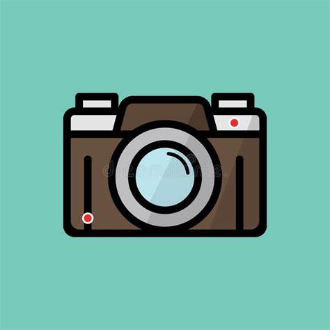 Camera Flat Design And Icon Classic Type Stock Vector Illustration Of