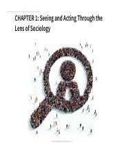 Chapter Seeing And Acting Through The Lens Of Sociology Pdf