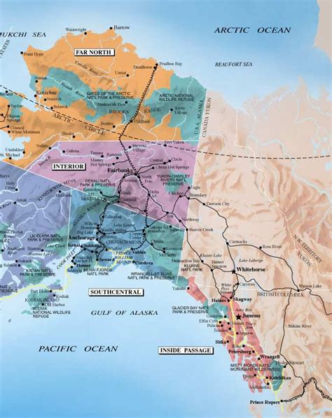 Map Of Alaska Highway System | Cities And Towns Map