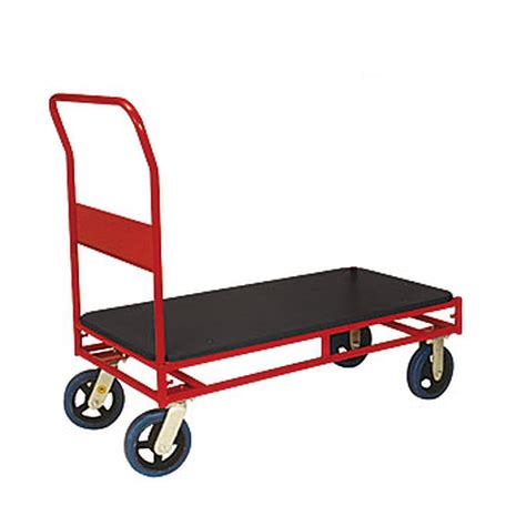 450kg Rated Heavy Duty Steel Platform Trolley 1 Handle 4 Wheel 1200