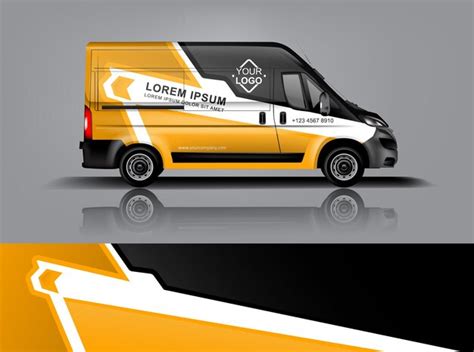 Premium Vector Van Wrap Design Wrap Sticker And Decal Design For