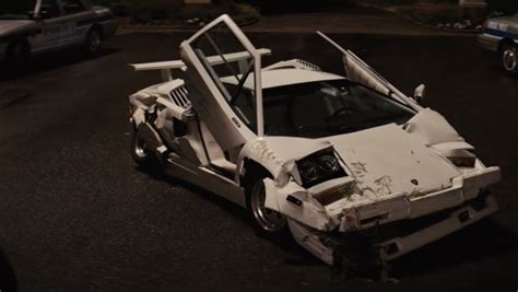 Ultra Rare 550000 Lamborghini Countach Gets Crashed For The Wolf Of