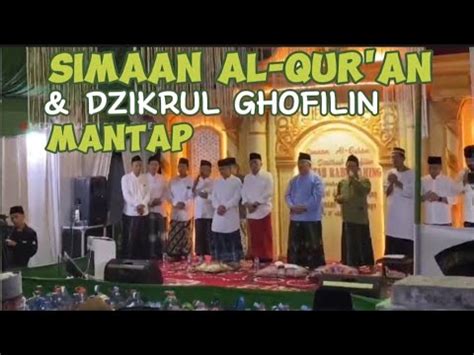 JAMA AH MEMBLUDAK SIMA AN AL QUR AN DZIKRUL GHOFILIN MANTAP RABU