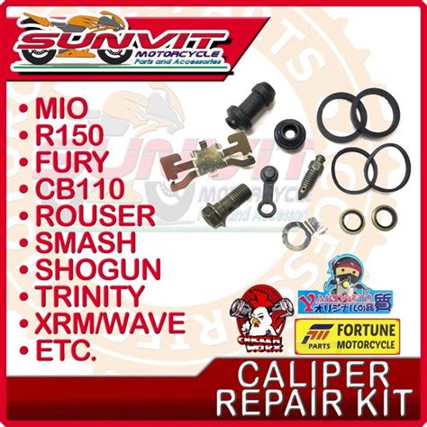 Motorcycle Caliper Repair Kit Wave Mio Xrm Trinity Raider Smash