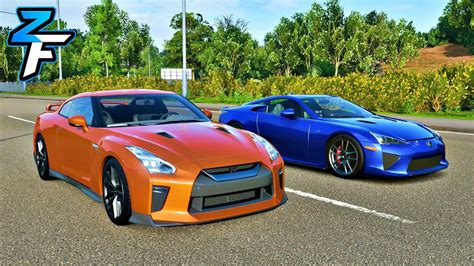 Lexus LFA Vs Nissan GT R R35 2017 Drag Race Forza Horizon 4 YouTube