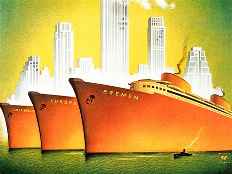 Vintage Cruise Line Posters From Cruisings Glory Days Photos Condé