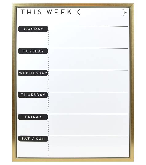 Weekly To Do Dry Erase Planner 18''x24'' | JOANN | Dry erase planner ...