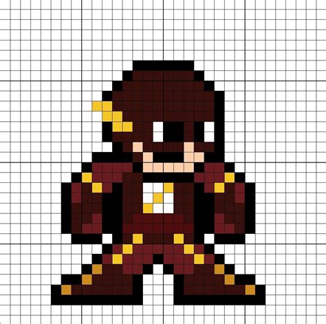 The Flash Cw Series Perler Bead Pattern Dibujos En Cuadricula Punto