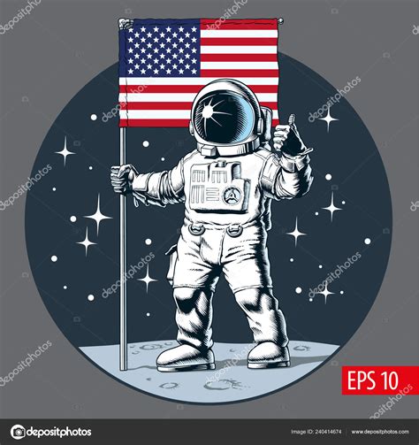 Astronot Amerikan Bayra