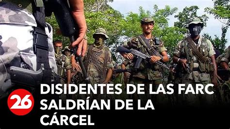 COLOMBIA Disidentes de Las Farc saldrían de la cárcel para diálogos