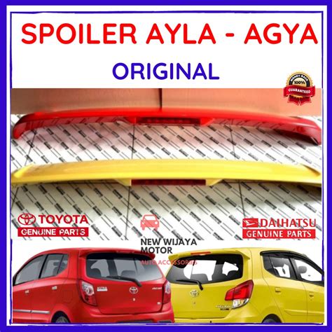 Jual Spoiler Ayla Agya Merah Original Spoiler Ayla Agya Kuning