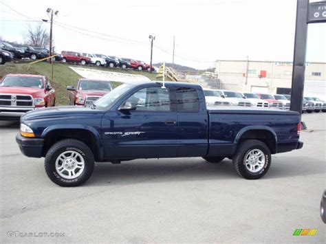 Patriot Blue Pearl 2001 Dodge Dakota Sport Club Cab 4x4 Exterior Photo