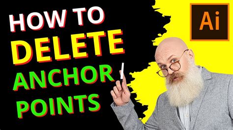 How To Delete Anchor Points In Illustrator Tutorial Youtube