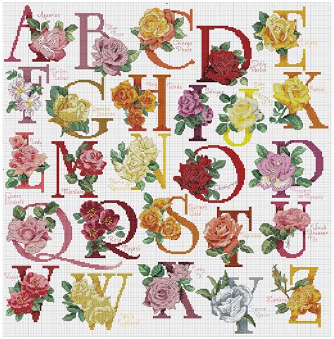 Cross Stitch Point De Croix Punto Cruz Punto Croce The Rose