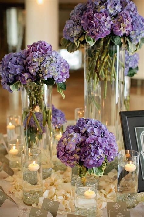 Purple Wedding Ideas With Pretty Details Modwedding Flower Centerpieces Wedding Purple