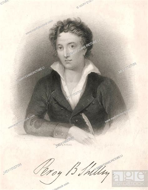 PERCY BYSSHE SHELLEY English Romantic Poet Stock Photo Picture And