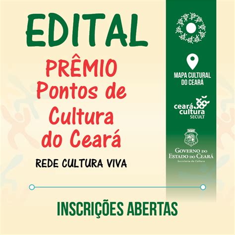 Pr Mio Pontos De Cultura Do Cear Lan Ado Pela Secult E Inicia