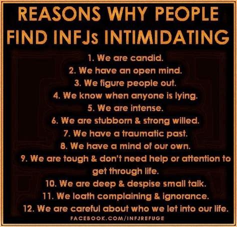 Reasons Why People Find Infjs Intimidating Infj Psychology Infj Traits Infj Personality Facts