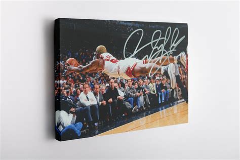 Dennis Rodman Poster Chicago Bulls Basketball Canvas Wall Art Etsy