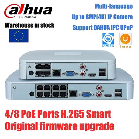 Dahua 4k H 265 Poe Nvr Nvr4104 P 4ks2 L Nvr4108 8p 4ks2 L For Ip Camera