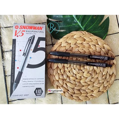 Jual Pulpen Snowman V5 Pack12pcs Shopee Indonesia