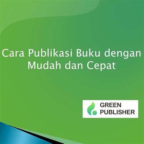 Cara Publikasi Buku Dengan Mudah Dan Cepat Support Google Play Book