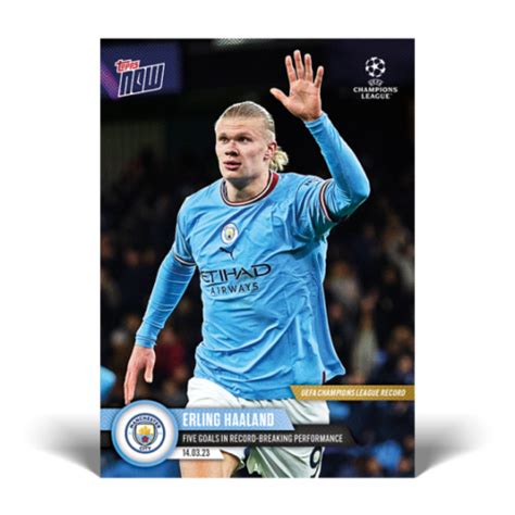 Erling Haaland Five Goals In Record Breaking Performance UCL TOPPS NOW