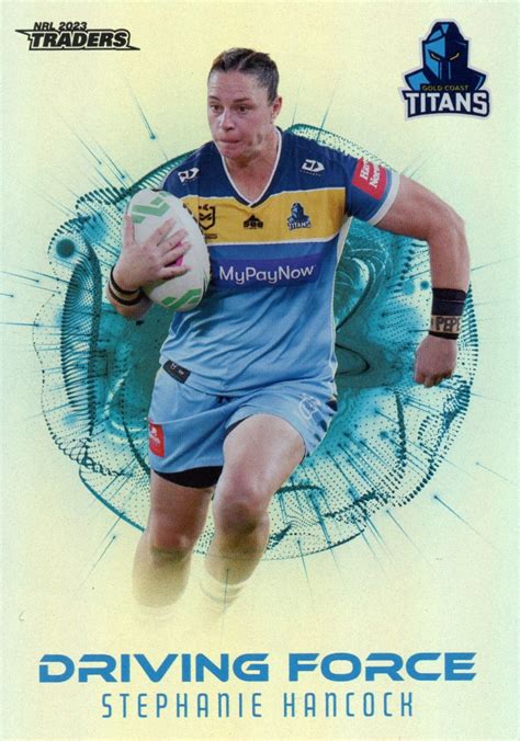 2023 NRL Traders Driving Force - DF53 Stephanie Hancock Gold Coast Titans - Gold Coast Trading Cards